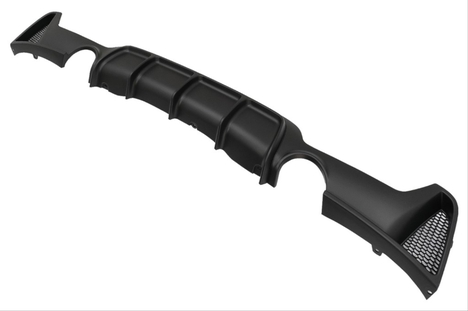 BMW 4 SERISI F32-F36 2014-2020 UYUMLU M DIFUZOR CIFT CIKIS INCE PIANO BLACK - Görsel 5